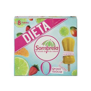 Paletas Fruta Dieta Sombrela