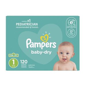 Pañal Desechable Talla 1 Baby Dry Pampers