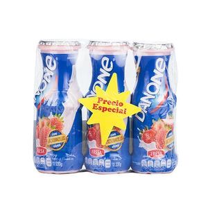 Yogurt Líquido Fresa Danone 3 Pack