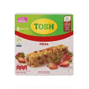 Barras Cereal Fresa Tosh 6 Pack
