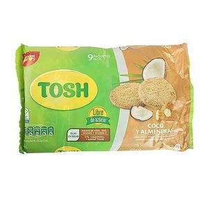 Galletas Coco Almendras Tosh 9 Pack