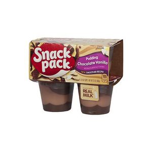 Pudin Chocolate Vainilla Snack Pack 4 Pack