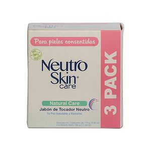 Jabón Pastilla Natural Care Neutro Skin 3 Pack