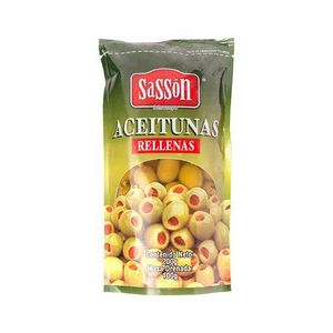 Aceitunas Verdes Rellenas Pimiento Sassón Doypack