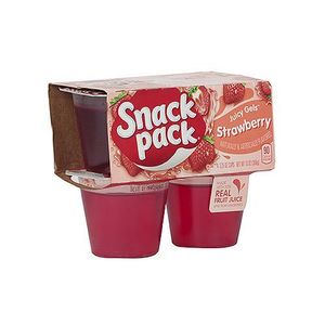 Gelatina Fresa Snack Pack 4 Pack