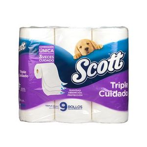 Papel Higiénico Triple Hoja Cuidado Completo Scott