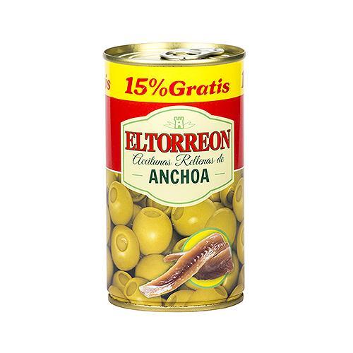 Aceitunas verdes rellenas de anchoa Oro lata 600 g neto escurrido