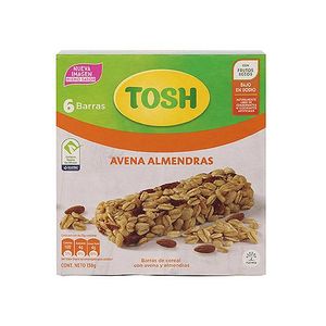 Barras Cereal Avena Almendras Tosh 6 Pack
