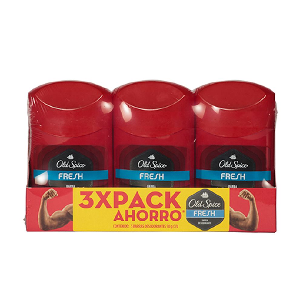Imagen de Desodorante Hombre Fresh Old Spice Barra 3 Pack