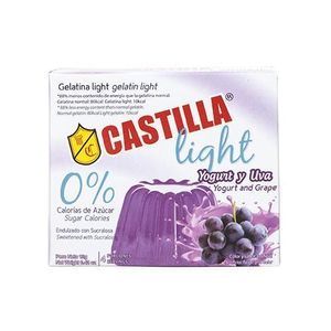 Gelatina Yogurt Uva Light Castilla