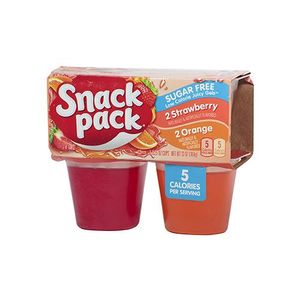 Gelatina Naranja Fresa Snack Pack 4 Pack