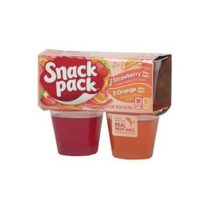 Gelatina Naranja Fresa Snack Pack