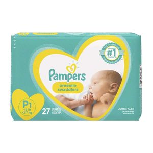 Pañal Desechable Talla P1 Prematuro Premier Swaddlers Pampers