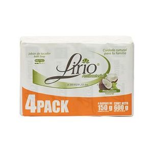 Jabón Pastilla Coco Lirio 4 Pack