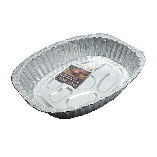 Bandeja De Aluminio De Pavo Ovalado 25-Pack