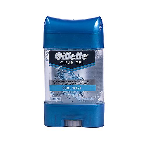 Desodorante antitranspirante Gillette para hombres, gel transparente, onda  fría, 0.5 oz