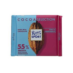 Ritter Sport Chocolate Oscuro Y Leche Ghana