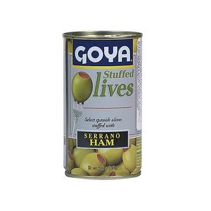 Aceitunas Verdes Rellenas Jamón Goya Lata