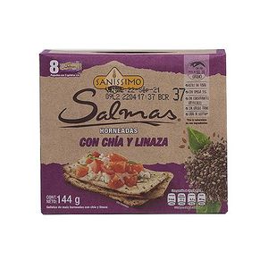 Galleta Con Chía y Linaza Sanissimo 8 Pack