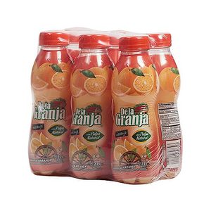 De La Granja Naranja Con Pulpa 6 Pack