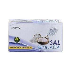 Sal Refinada Teluma Caja 100 Unidades