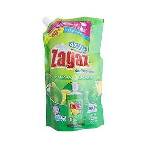Lavaplatos Líquido Citrus Power Zagaz Doypack