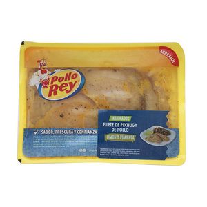 Filete Pechuga Limón Y Pimienta Pollo Rey 1.50Lb. Aprox. Bandeja