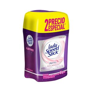 Desodorante Mujer Derma Aclarado Lady Speed Stick Barra 2 Pack