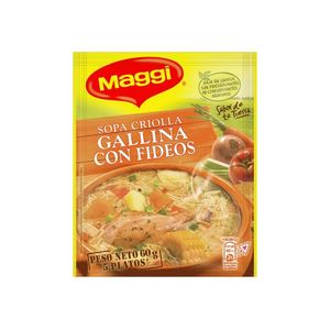 Sopa Criolla Gallina Fideos Maggi