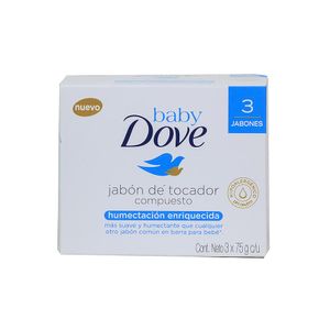 Jabón Pastilla Humectación Enriquecida Dove Baby 3 Pack