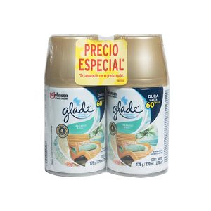 Aromatizante Paraíso Azul Glade Repuesto 2 Pack