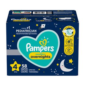 Pañal Desechable Talla 4 Swaddlers Overnight Pampers