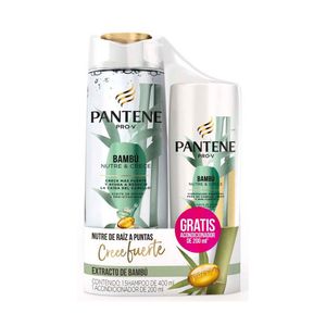 Shampoo Bambú Nutre Y Crece Pantene 400ml. + Acondicionador 200ml.