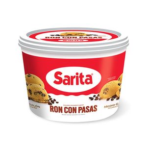 Helado Ron Con Pasas Sarita
