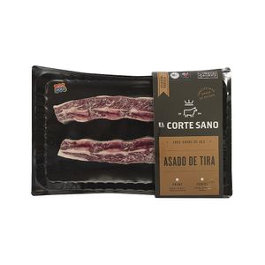 Asado De Tira El Corte 1.30Lb. Aprox. Bandeja