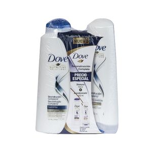 Shampoo Reconstrucción Completa Dove 750ml. + Acondicionador 400ml.