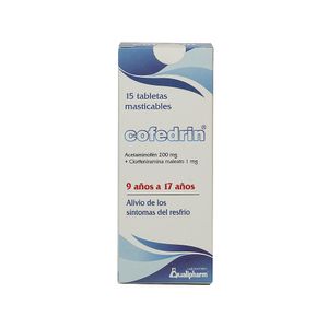 Cofedrin Masticable Niños 9-17 15 Pack