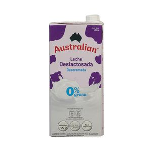 Leche UHT Deslactosada Descremada Australian