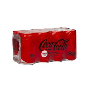 Coca Cola Zero Mini Lata 8 Pack