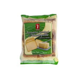 Pan Tostado Swieback Mantequilla Helios