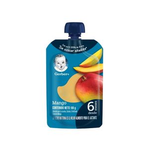 Compota Sin Azúcar Mango Gerber Pouch