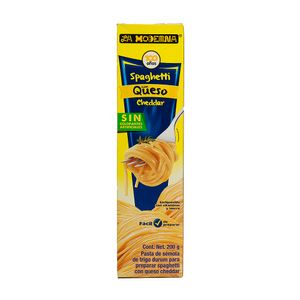 Pasta Espagueti Con Queso Cheddar La Moderna