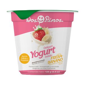 Yogurt Fresa Banano Deligurt Pinos