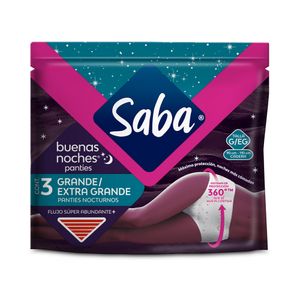 Panties Buenas Noches Talla G Saba