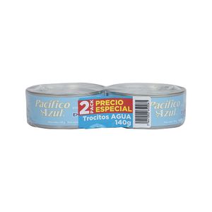 Atún Agua Lomo Trozos Pacifico Azul 2 Pack