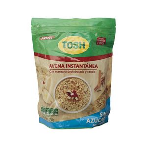 Avena Hojuelas Instantánea Manzana Canela Sin Azúcar Tosh