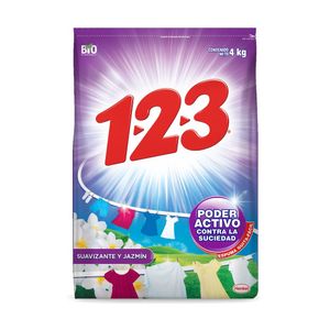 Detergente Polvo Suavizante Jazmin 1-2-3