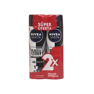Desodorante Hombre B&W Original Nivea Men Aerosol 2 Pack