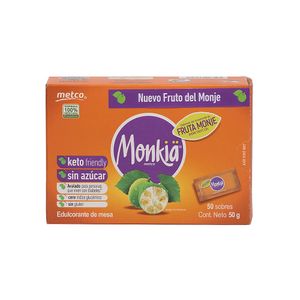 Endulzante Fruta De Monje Monkia 50 Sobres