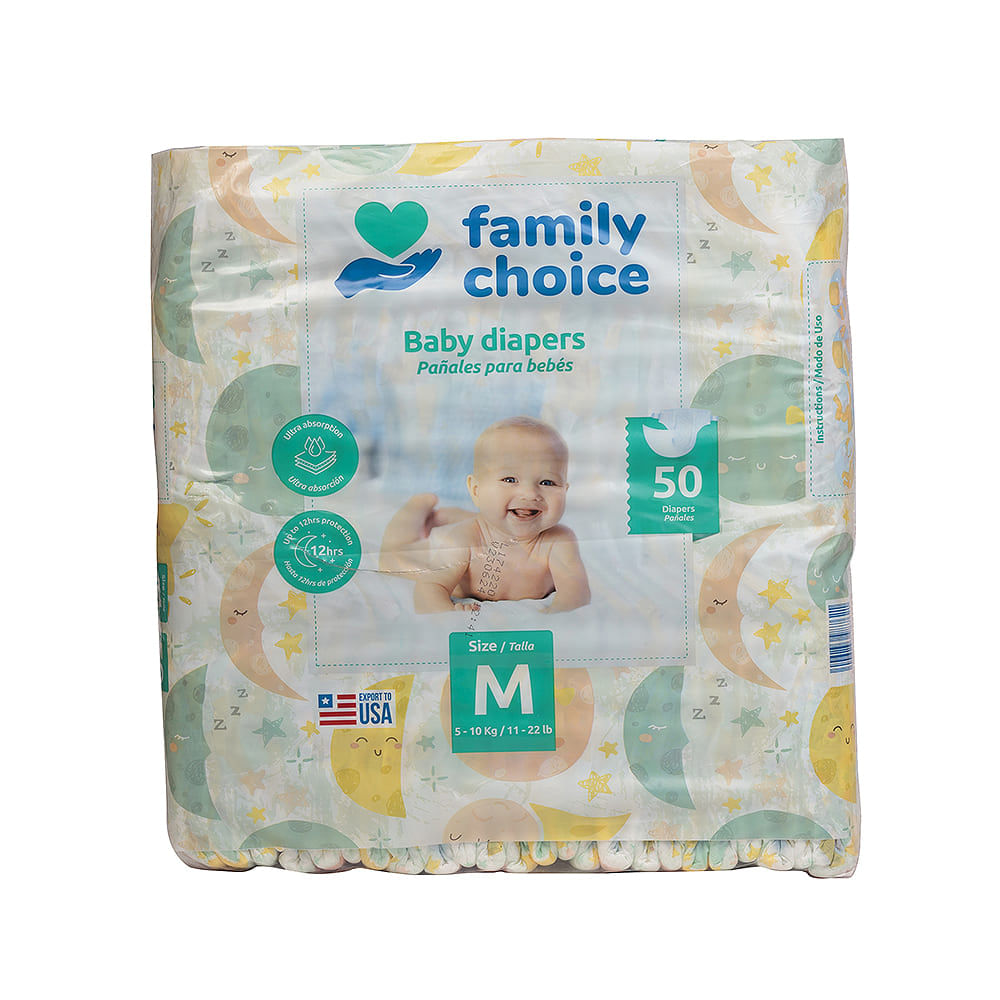 Pañales Desechables para Bebés (Baby Skin) Talla M (5,5 -9,5 Kg